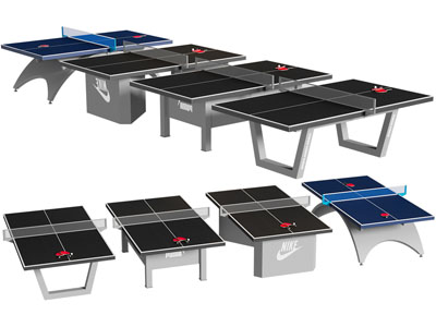 现代乒乓球桌子 球拍3d模型 现代乒乓球桌子 球拍