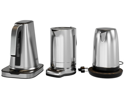 现代不锈钢热水壶3d模型 现代不锈钢热水壶