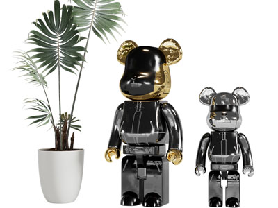 现代暴力熊雕塑雕刻摆件