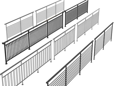 现代金属栏杆 围栏 护栏3d模型 现代金属栏杆 围栏 护栏