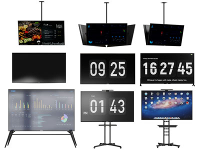 现代液晶电视机3d模型 现代液晶电视机