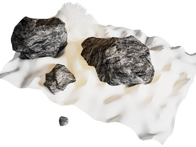 现代石头 岩石 景观石