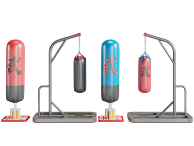 现代拳击沙袋 跆拳道沙袋 健身器材3d模型 现代拳击沙袋 跆拳道沙袋 健身器材