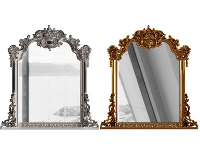 欧式雕花边框的装饰镜子 穿衣镜