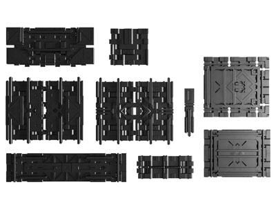 现代科幻墙面3d模型 现代科幻墙面