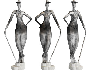 现代抽象人雕塑雕刻摆件3d模型 现代抽象人雕塑雕刻摆件