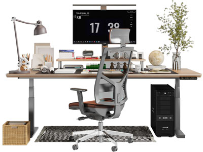 现代电脑桌 书桌椅组合