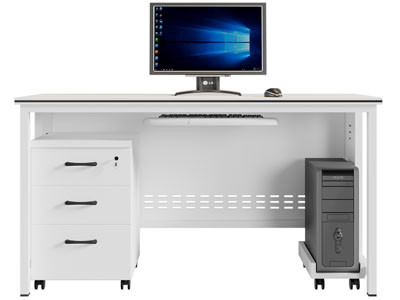 现代书桌、电脑