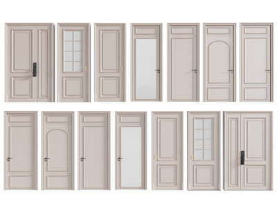 美式单扇平开门、子母入户门