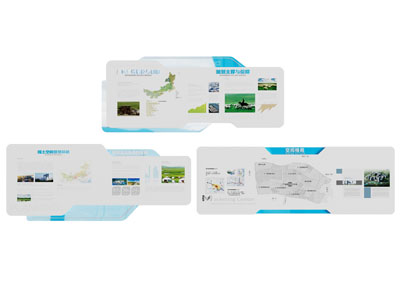 现代国土规划展览墙 文化墙