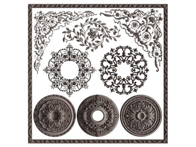 欧式雕花装饰构件、灯盘