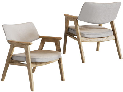 现代实木边框的休闲椅子 扶手椅子