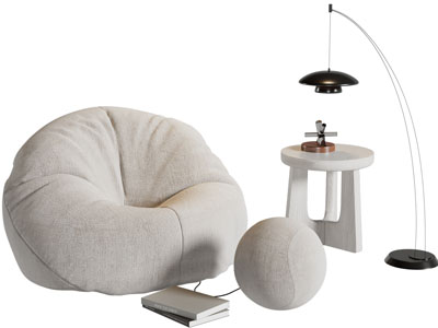 现代布艺懒人沙发