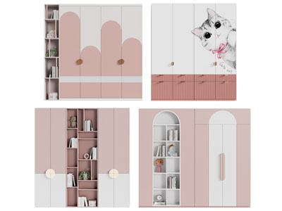 现代儿童衣柜 装饰柜