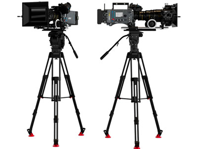 现代带三脚架的摄像机3d模型 现代带三脚架的摄像机