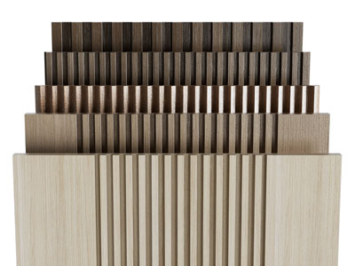 现代实木栅格护墙板 吸音板 背景墙