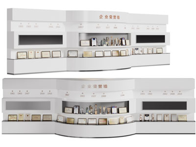 现代企业荣誉背景墙