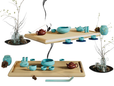 新中式茶盘 茶具杯子