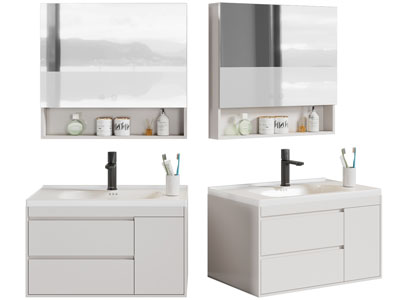 现代洗手台 镜柜