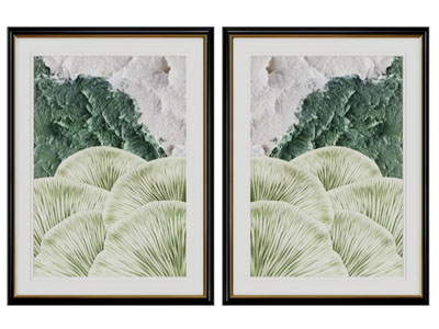 美式实木边框的装饰挂画3d模型 美式实木边框的装饰挂画