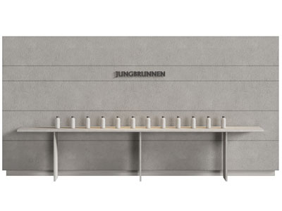 现代水泥墙 展台展览3d模型 现代水泥墙 展台展览