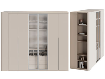 现代衣柜3d模型 现代衣柜