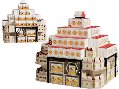 现代摆台 地堆 商品展台 货架3d模型 现代摆台 地堆 商品展台 货架