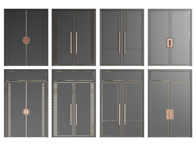 新中式双开门 大门