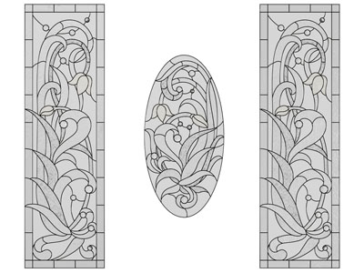 现代藤蔓图案的隔断 镂花窗