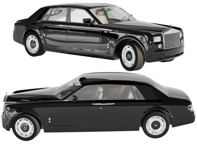 现代黑色汽车、轿车