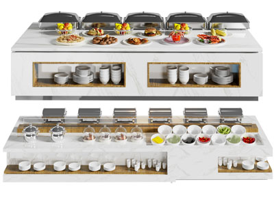 现代自助餐取餐台 调料台