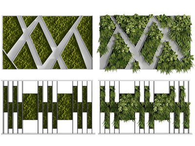 现代造植物墙 景观墙 文化墙