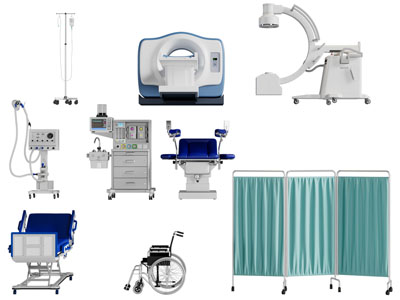 现代磁共振 屏风 轮椅 医疗器械3d模型 现代磁共振 屏风 轮椅 医疗器械