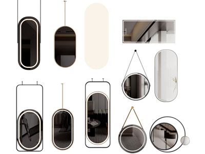 现代悬挂镜子 装饰镜子 穿衣镜