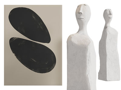 侘寂风抽象人雕塑雕刻 装饰挂画3d模型 侘寂风抽象人雕塑雕刻 装饰挂画