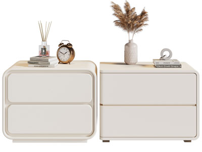 现代奶油风床头柜