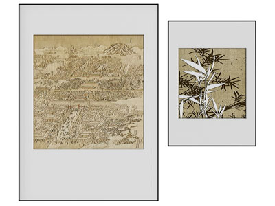 新中式装饰挂画3d模型 新中式装饰挂画