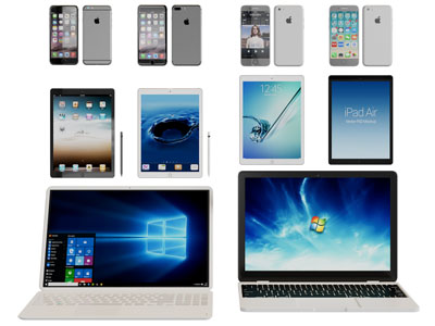 现代笔记本 平板 手机数码3d模型 现代笔记本 平板 手机数码