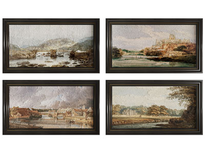 美式风景油画、装饰挂画3d模型 美式风景油画、装饰挂画