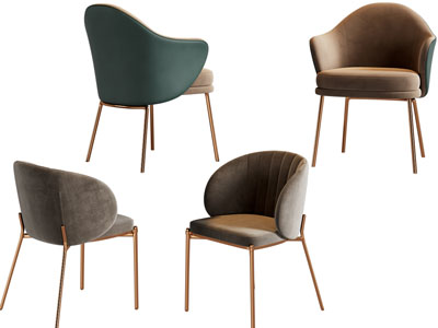 现代轻奢休闲椅子 餐椅