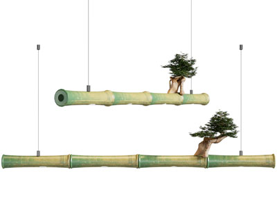 新中式竹节吊灯