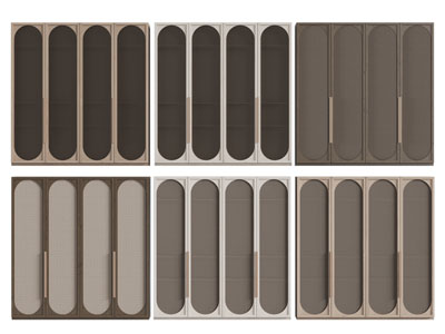 侘寂风衣柜3d模型 侘寂风衣柜