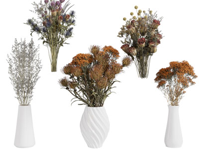 现代陶瓷花瓶花卉