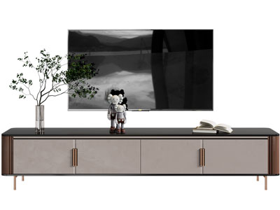 现代电视柜、电视机