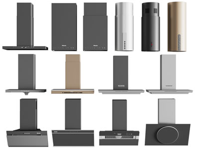 现代抽油烟机厨房电器3d模型 现代抽油烟机厨房电器