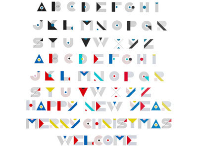 现代几何英文字母墙饰挂件