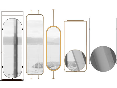 现代装饰镜子 智能镜子 旋转镜