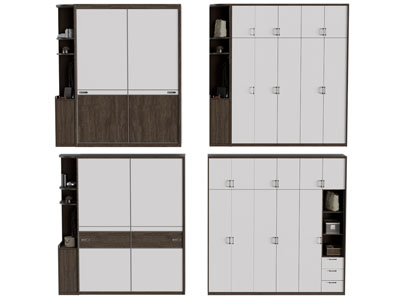 现代衣柜3d模型 现代衣柜
