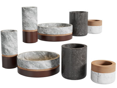 现代大理石烛台