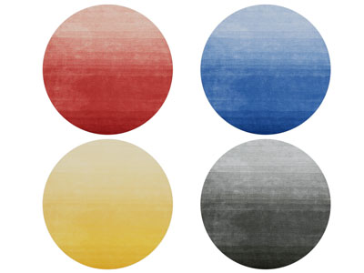 现代圆形彩色地毯3d模型 现代圆形彩色地毯